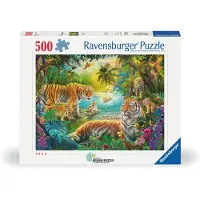 Ravensburger Tiger Family in the Oasis Puzzel (500 stukjes)