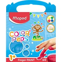 Maped Vingerverf Color Peps set van 4 (1 jaar+)