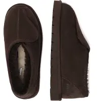 EVER AU Australië Heren Mosgroene Verstelbare Schaapswollen Slippers
