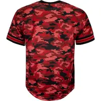 Mitchell & ness Camo Mesh Team Colour Chicago Bulls Heren T-shirt