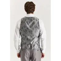 Paul Andrew Heren grijs getailleerde gilet, slim formeel vest