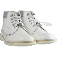 Kickers Throwback Enkellaarsjes Dames Wit