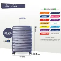 Infinity Leather Harde koffer PP-bagagekoffer Geschikt voor Easyjet, Ryanair