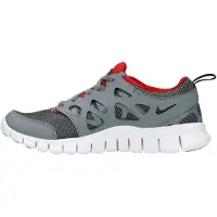 Nike Free Run 2 GS Lace Up Grijs Synthetisch Kinderschoenen 443742 035