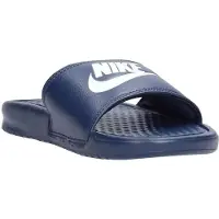 Nike Benassi Slip On Sliders in Midnght Navy