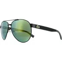 Lacoste Aviator unisex matgroene groene spiegel zonnebril
