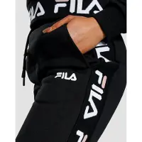 FILA Womens Jacquared Pnl Pnt Joggers Zwart