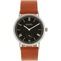 Simplify Vereenvoudig het 5100 horloge met leren band