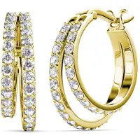 MYC Paris Duo Circlet Oorbellen - Oostenrijks kristal