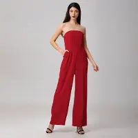 Smart & Joy Minimalistische bustier jumpsuit