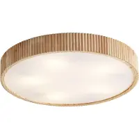 QAZQA Japandi plafondlamp hout 60cm 5-lichts - Lyra