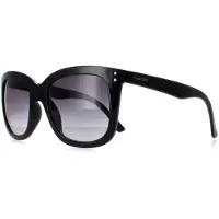 Calvin Klein CK22550S 001 glanzend zwart grijs gradiënt zonnebril