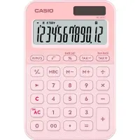 Casio Bureaurekenmachine Lichtroze Aantal displayposities: 12 (l x b x h) 154.5 x 101 x 18 mm