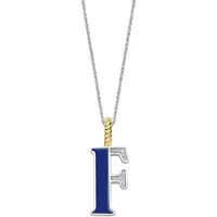 Ti sento Dames Hanger - 925 zilver - Letter F - Blauw - 6840LB_F