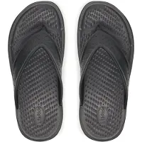 Crocs - Inmotion Flip - Sandalen M7, zwart/grijs