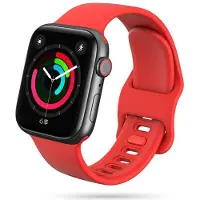 TechProtection Soft Apple Watch 44 / 42 Mm Bandje Rood