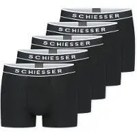 Schiesser Boxershorts zwart / wit