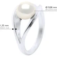 ATELIERS SAINT GERMAIN Ring Echte Cultiveerde Zoetwaterparel Knop 8-9 mm