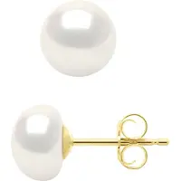ATELIERS SAINT GERMAIN Oorbellen Echte Gekweekte Zoetwaterparels Knop 6-7 mm