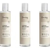 Derma Eco Make-up Remover - Micellair Reinigingswater - Olievrij - met Aloe Vera en Glycerine - Parfumvrij - Hypoallergeen - 3 x 200 ml