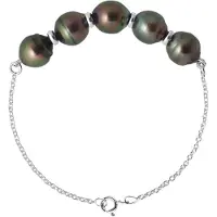 ATELIERS SAINT GERMAIN Armband met 5 Echte Gecremeerde Tahiti ParelEN DOOR Circled 8-9 mm
