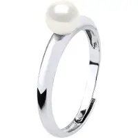 ATELIERS SAINT GERMAIN Eenvoudige Ring - Echte Gecultiveerde Zoetwaterparels Rond 5-6 mm