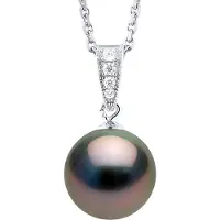 ATELIERS SAINT GERMAIN Halsketting Prestige Sieraden - Echte Gekweekte Tahiti Parel Rond 10-11 mm