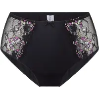 Lingadore Slip 'Daily' pastelgroen / orchidee / zwart
