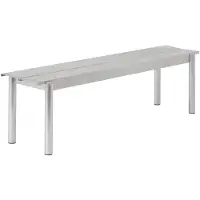 Muuto Linear Steel Bank Warm Galvanized Steel | 170 x 34 cm