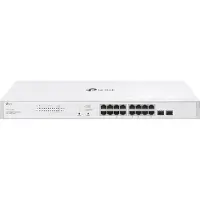 TP-LINK Festa FS318GP V1 - Switch - Smart - 16 x 10/100/1000 (PoE+) + 2 x Gigabit SFP - Geschikt voor montage in een rack - PoE+ (150 W)