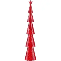 Mica Decorations Decorative Christmas Tree - L18 x W9 x H91 cm - Iron - Red