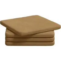 vidaXL Zitkussens 4 st Fluweel Bruin 40 x 40 x 3 cm