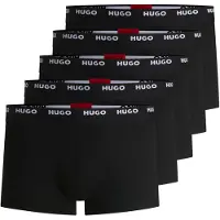 HUGO Heren Pack 5 Boxers Vijf zwart (XXL), Homewear, Katoen 50493840