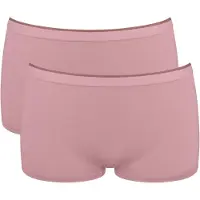 Sloggi Women GO Sense Short (2-pack) - dames boxer - oudroze