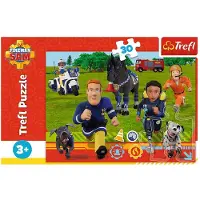 Trefl Puzzle Firefighter Sam: Klaar om 30 delen te helpen 1 St