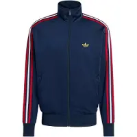 Adidas Sweatvest 'Firebird' navy / lichtgeel / rood / wit