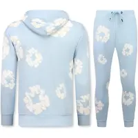 Top Star Dik geweven trainingspak met bloemenprint all over print bloemenpak