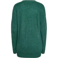 Mymo Gebreid vest donkergroen