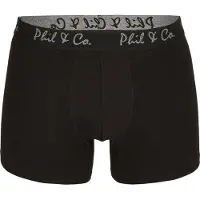 Phil&Co. Boxershorts grijs / zwart