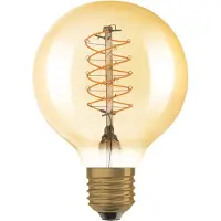 Osram LED lamp E27 | Globe G80 | Vintage 1906 Spiral | Goud | 2200K | Dimbaar | 7W (48W)
