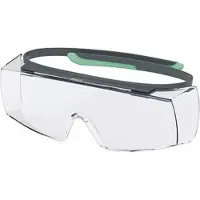 Uvex super OTG planet 9169295 Veiligheidsbril Incl. UV-bescherming Grijs, Groen EN 166:2001