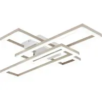 Globo Moderne plafondlamp Wilton zand bruin 40cm