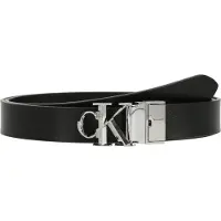 Calvin Klein Riem 'Adjustable Reversible Monogram Buckle' zwart