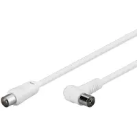 Pro Gewinkeltes Antennenkabel 80 dB, 2x geschirmt