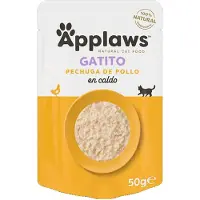 Applaws Kipfilet In Bouillon Kittenvoer 12x50g