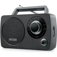 Muse Draagbare radio M 075 R Zwart