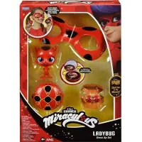 Bandai - Wonderbaarlijk lieveheersbeestje - Transformatieset - Lieveheersbeestje kostuum - Yoyo Mirror Mask Kwami Tikki oorbellen - Wonderbaarlijk kostuum en accessoires - Kinderspeelgoed 4+ - P50604
