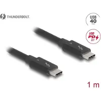 DeLOCK Thunderbolt 4 Cable 40 Gbps PD 3.1 240 W 1 m black