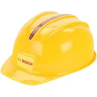Klein Toys Bosch mini speelgoed helm - in grootte verstelbaar - geeft plezier geen bescherming - geel