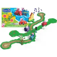 Spectron Peppa Pig Whizz Around - Peppa's Rondweg door de Stad Speelset - Modulaire rijbaan voor Whizz Around voertuigen - Interactief met muziek en geluid